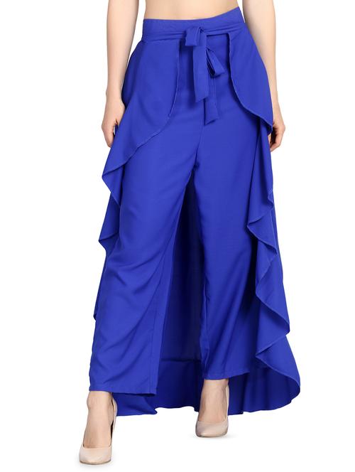 tie front layered palazzo - 16487787 - Very Small Image - 1