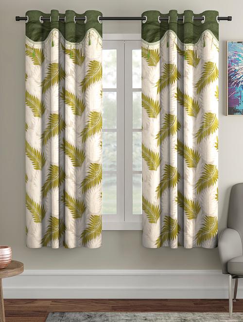 fancy polyester printed pack of 2 window curtains - 16489824 - Very Small Image - 1