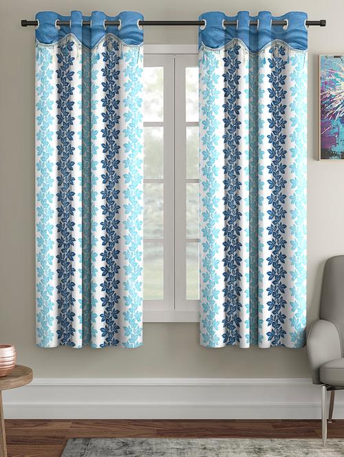 fancy polyester printed pack of 2 window curtains - 16489839 - Very Small Image - 1