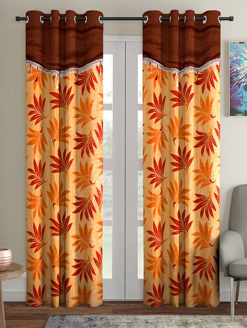 fancy polyester pack of 2 door curtains - 16489861 - Very Small Image - 1