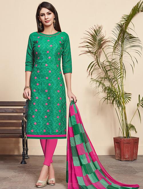 embroidered suit unstitched suit - 16489881 - Very Small Image - 1