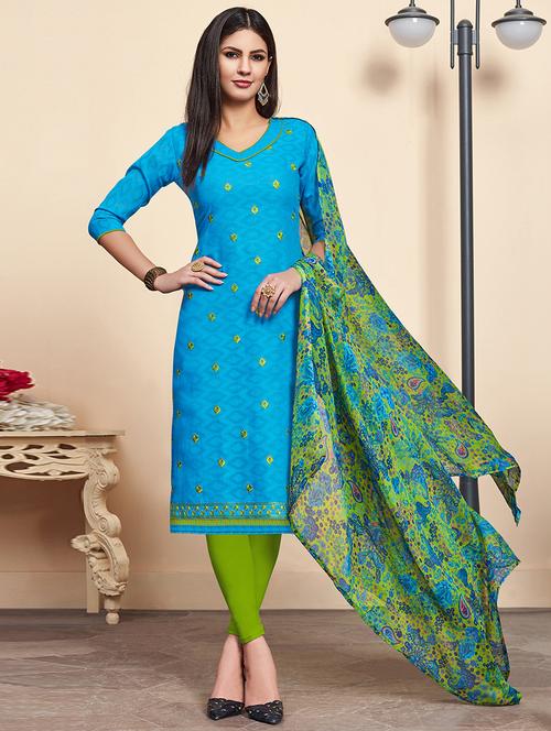 embroidered suit unstitched suit - 16489883 - Very Small Image - 1