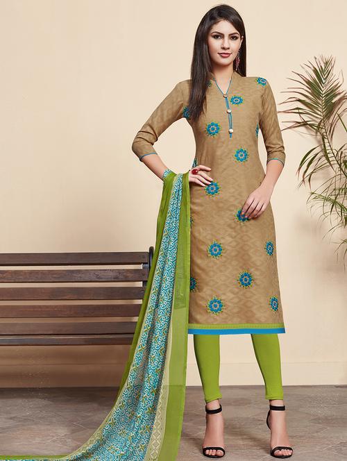 embroidered suit unstitched suit - 16489888 - Very Small Image - 1