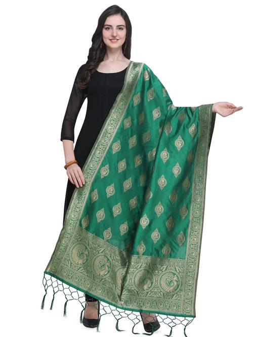 conversational banarasi dupatta - 16490099 - Very Small Image - 1