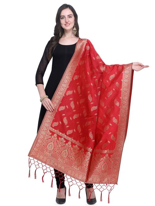 conversational banarasi dupatta - 16490103 - Very Small Image - 1