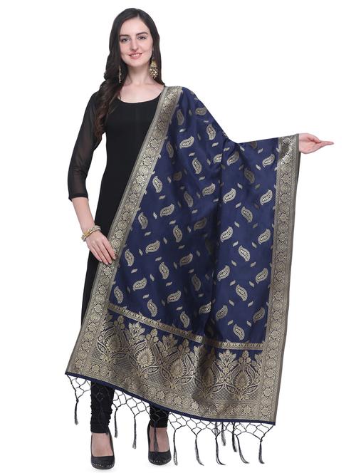 conversational banarasi dupatta - 16490104 - Very Small Image - 1