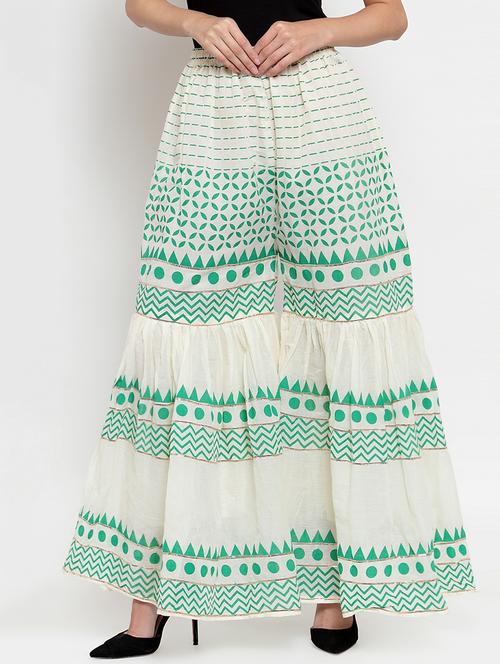 geometrical printed sharara - 16490490 - Very Small Image - 1