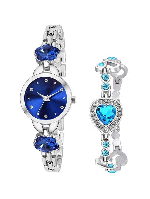 kp analog watch (jew_007_l_921) with bracelet - 16490797 - Very Small Image - 1