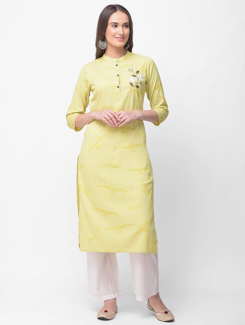 embroidered straight kurta - 16491084 - Very Small Image - 1