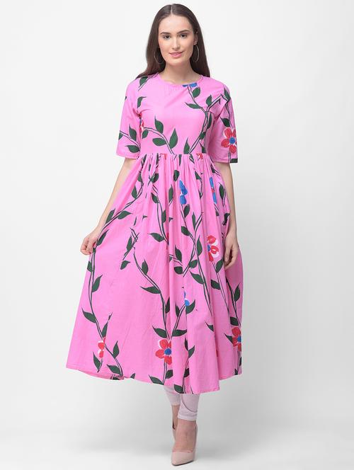 floral flared kurta - 16491091 - Very Small Image - 1