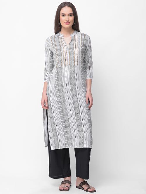 printed kurta palazzo set - 16491179 - Very Small Image - 1
