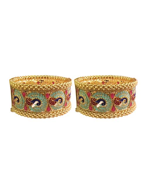 multi colored gold plated bangles - 16491842 - Very Small Image - 1
