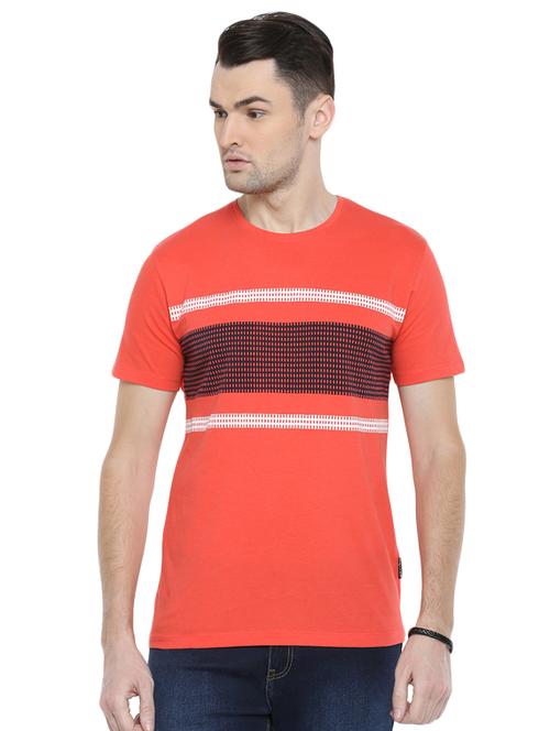 peach striped t-shirt - 16492318 - Very Small Image - 1