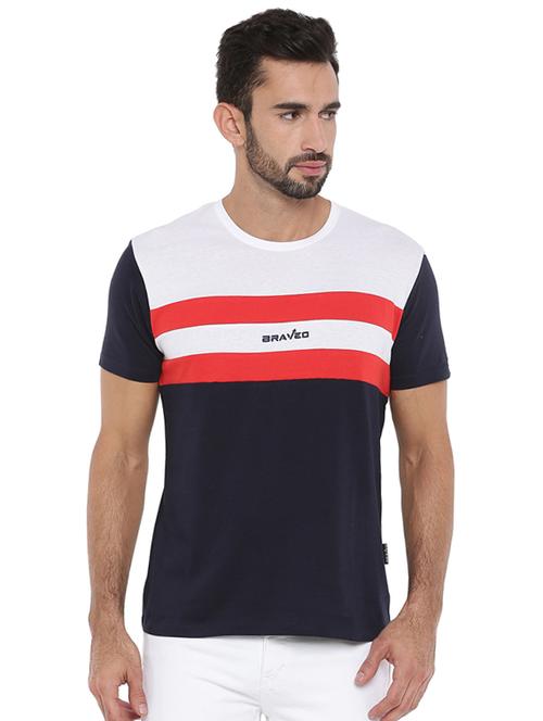 navy blue striped t-shirt - 16492331 - Very Small Image - 1
