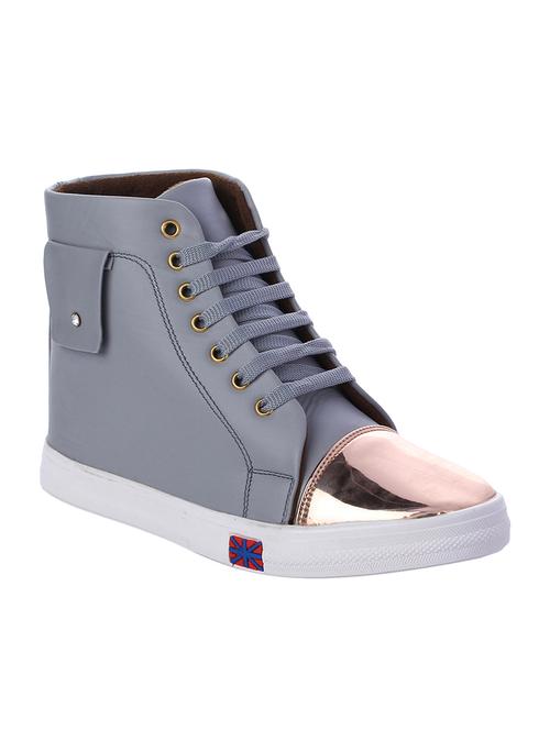 grey lace-up sneakers - 16492883 - Very Small Image - 1