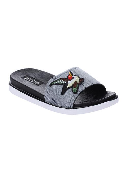 grey slides flip flops - 16492897 - Very Small Image - 1
