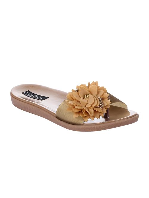 gold slip on sandals - 16492900 - Very Small Image - 1