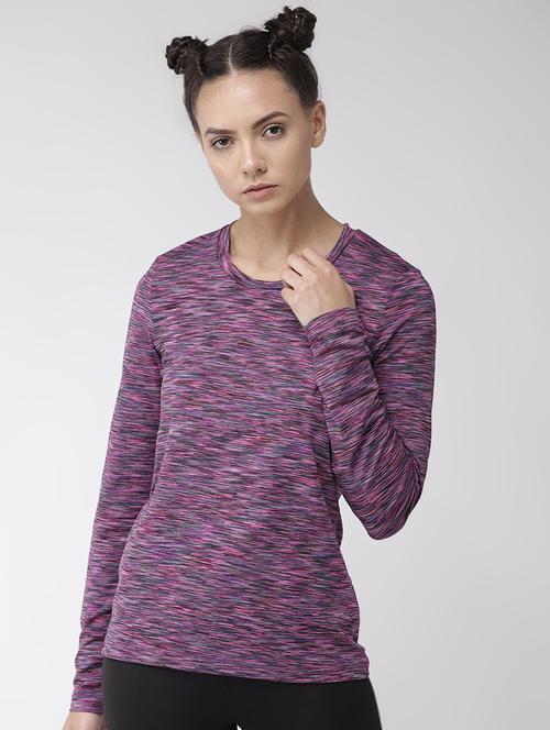 round neck melange sports tee - 16494870 - Very Small Image - 1