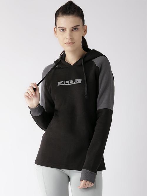 color block hooded sweatshirt - 16494959 - Very Small Image - 1