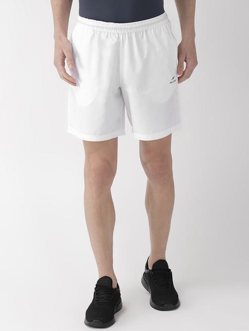 white solid shorts - 16494981 - Very Small Image - 1