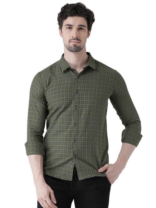 green checkered casual shirt - 16496524 - Very Small Image - 1
