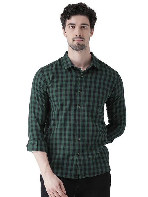 green checkered casual shirt - 16496527 - Very Small Image - 1