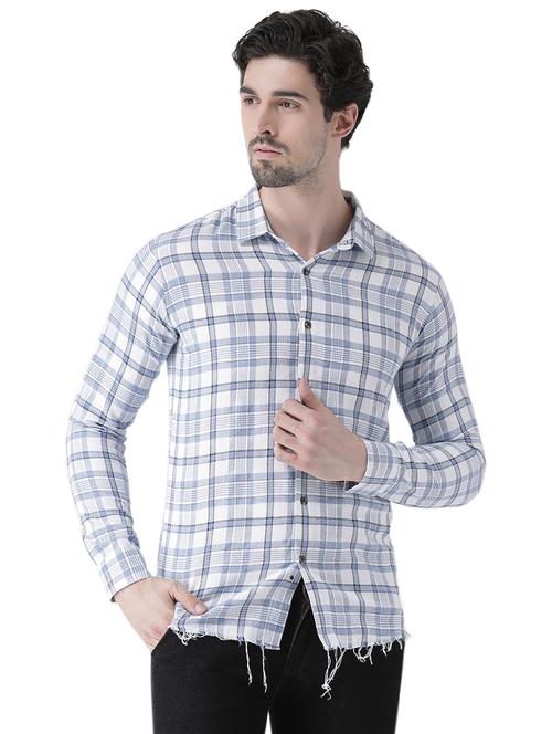 white checkered casual shirt - 16496528 - Very Small Image - 1