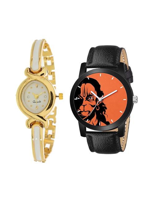 surbhi fashion set of 2 analog couple watch(swc-c-1243) - 16496799 - Very Small Image - 1
