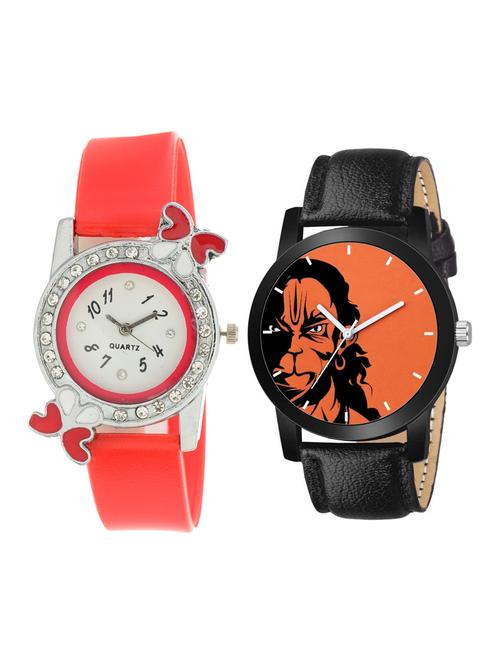 surbhi fashion set of 2 analog couple watch(swc-c-1244) - 16496800 - Very Small Image - 1