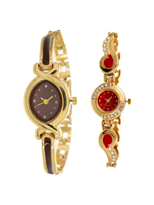 surbhi fashion set of 2 analog watch combo(swc-w-1297) - 16496852 - Very Small Image - 1