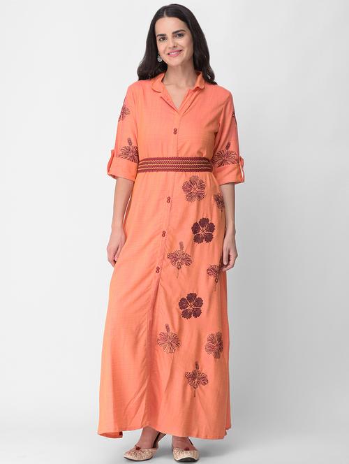 floral a-line kurta - 16497060 - Very Small Image - 1