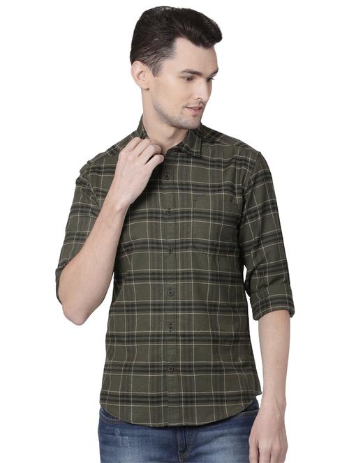 green checkered casual shirt - 16497275 - Very Small Image - 1