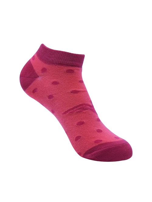 pink polyester ankle length sock - 16497739 - Very Small Image - 1