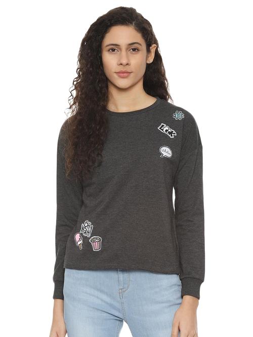 crew neck quirky sweatshirt - 16499002 - Very Small Image - 1