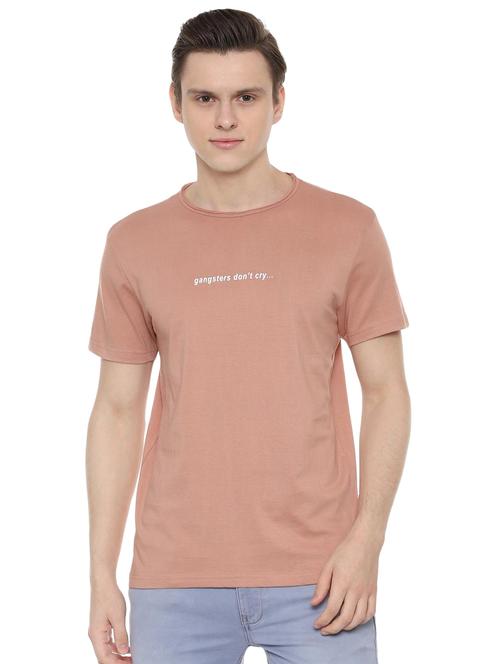 orange typographic chest t-shirt - 16499131 - Very Small Image - 1