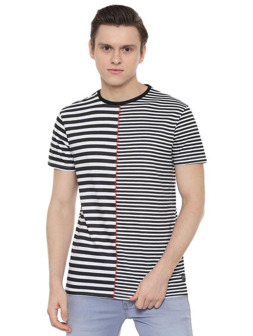 monochrome striped t-shirt - 16499133 - Very Small Image - 1