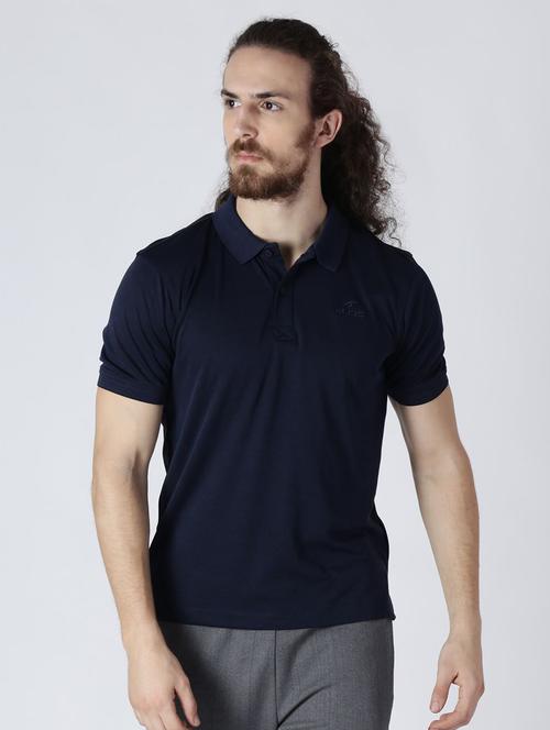 navy blue solid t-shirt - 16499575 - Very Small Image - 1