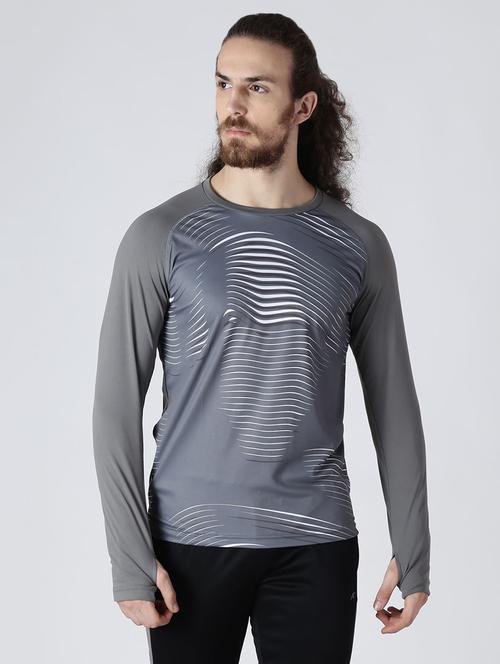 grey printed t-shirt - 16499627 - Very Small Image - 1