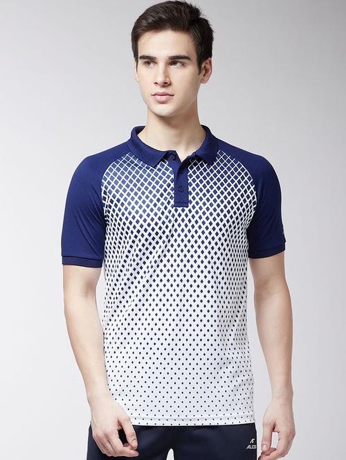 navy blue printed t-shirt - 16499649 - Very Small Image - 1