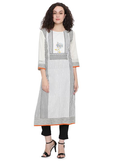 women's straight kurta - 16499750 - Very Small Image - 1
