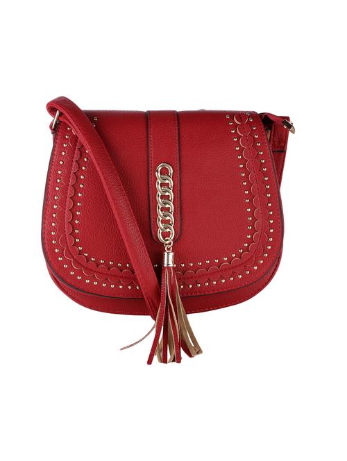 red leatherette (pu) sling bag - 16499887 - Very Small Image - 1
