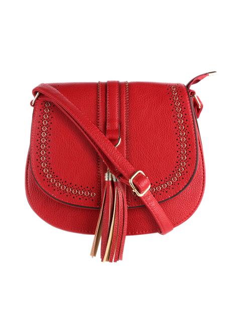 red leatherette (pu) sling bag - 16499899 - Very Small Image - 1