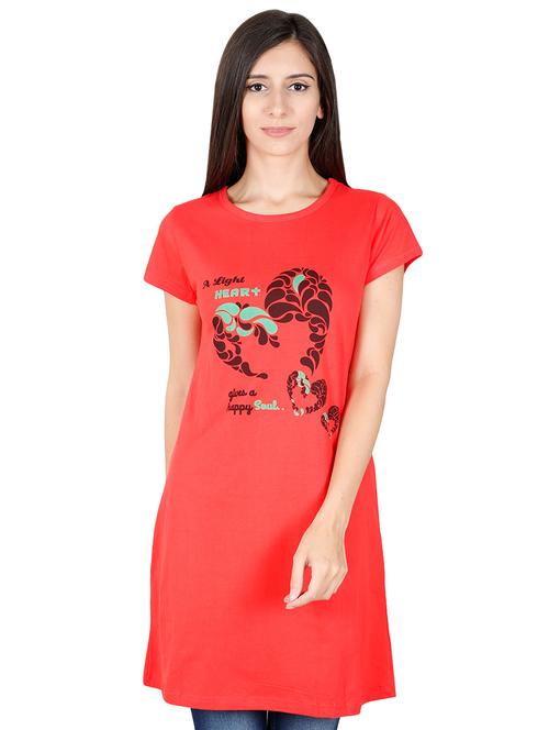 round neck graphic sleepwear tee - 16500355 - Very Small Image - 1