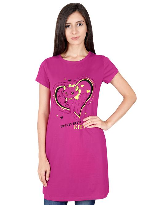 round neck graphic sleepwear tee - 16500357 - Very Small Image - 1