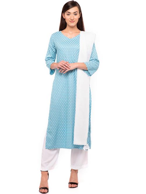 printed kurta salwar set - 16501043 - Very Small Image - 1