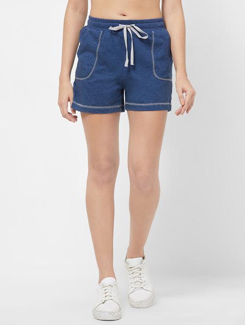 drawstring waist solid shorts - 16501093 - Very Small Image - 1