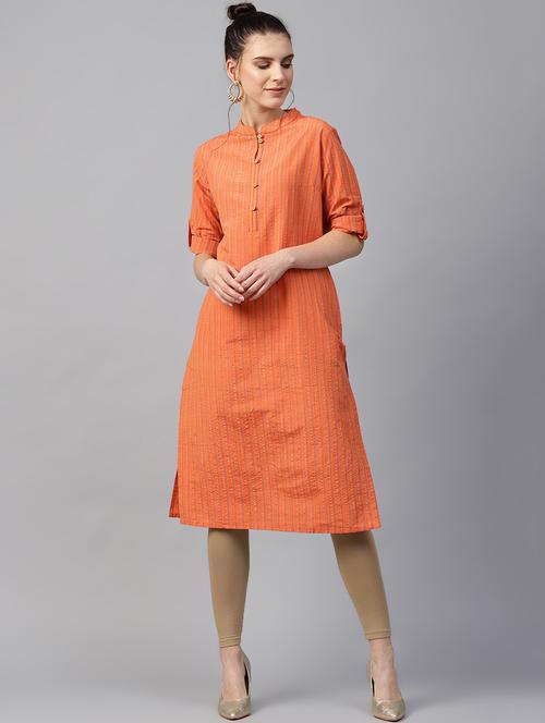 striped straight kurta - 16501148 - Very Small Image - 1