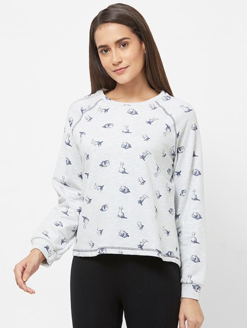 raglan sleeved quirky sweatshirt - 16501247 - Very Small Image - 1
