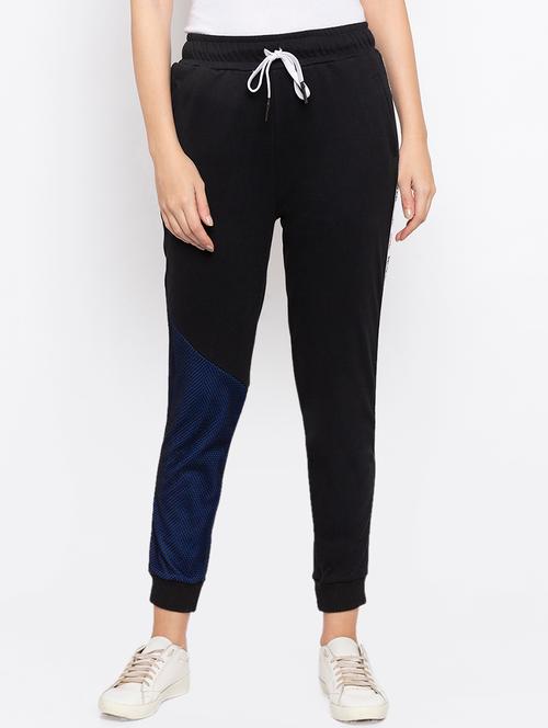 drawstring waist color block joggers - 16501373 - Very Small Image - 1