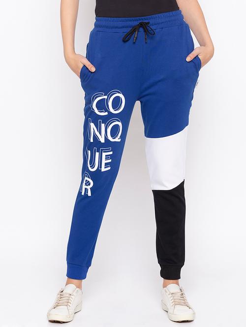 color block quirky text joggers - 16501374 - Very Small Image - 1